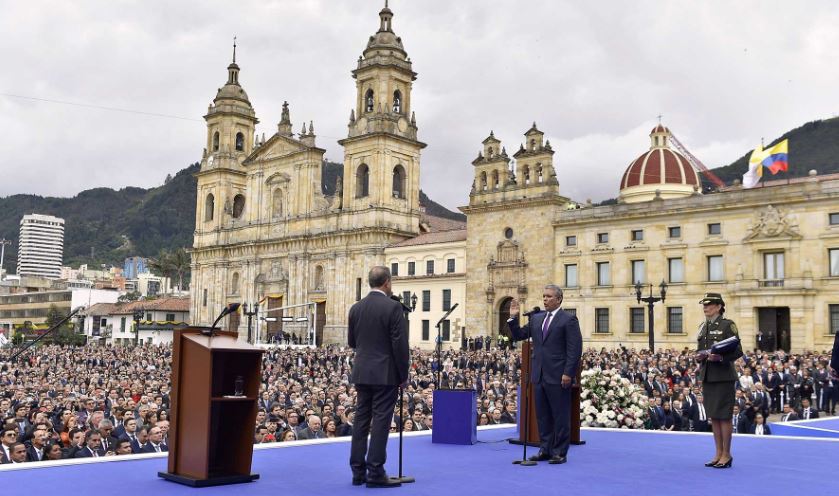 Toma de juramento a nuevo presidente de Colombia, Iván Duque Márquez
