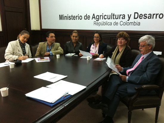 Reunión Convenio Organización Iberoamericana de Seguridad Social, Ministerio de Agricultura y Desarrollo Rural de Colombia 