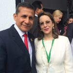 El Presidente de Perú, Ollanta Humala y la Secretaria General de la OISS, Gina Magnolia Riaño Barón